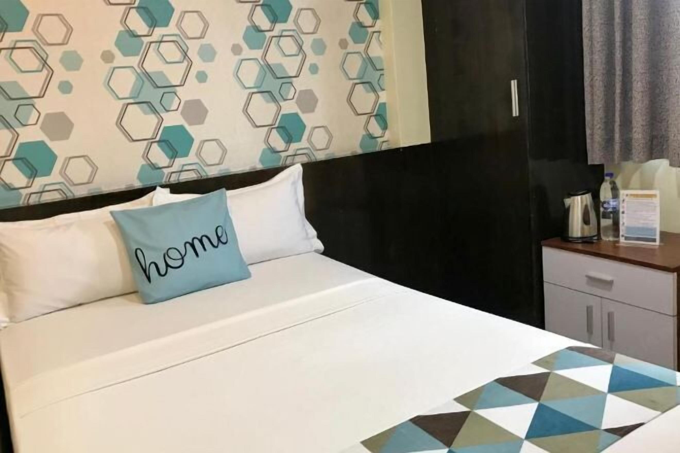 Desk, free WiFi, bed sheets