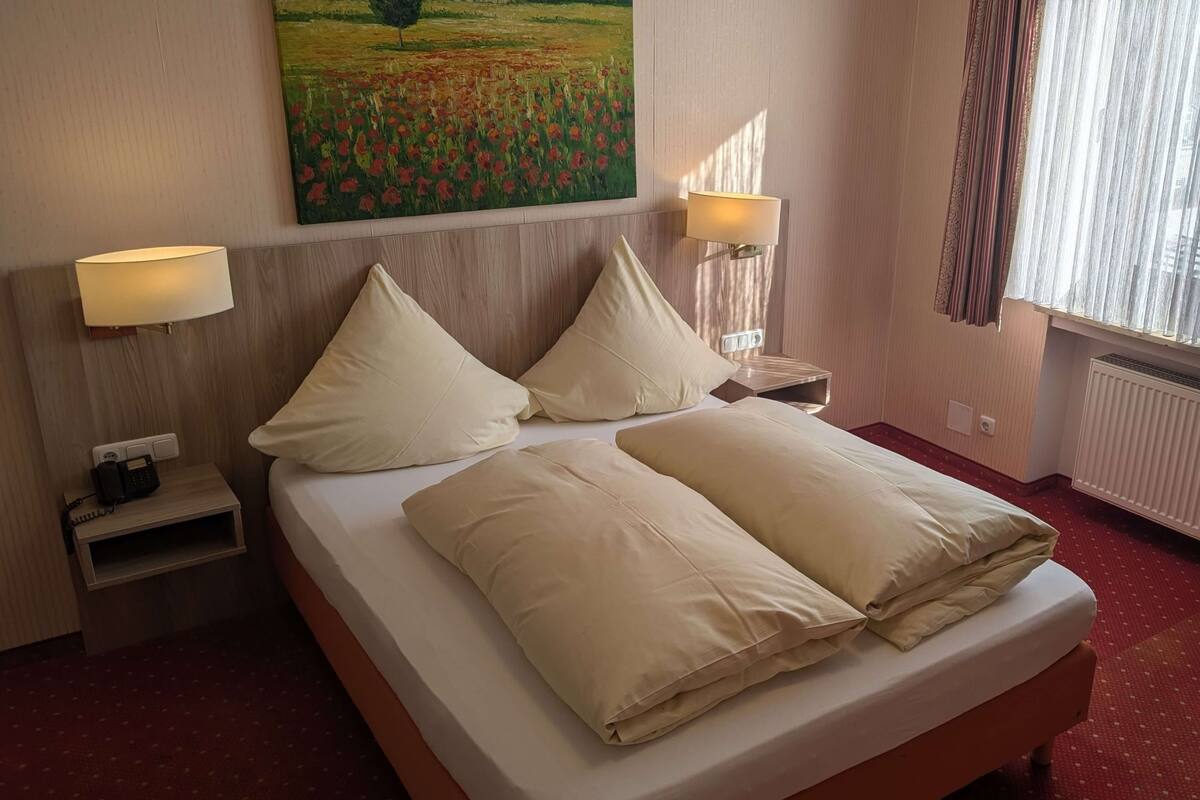 classic double room | 1 bedroom, hypo-allergenic bedding, in-room safe, desk