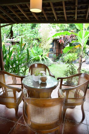 Breakfast, lunch, dinner served; international cuisine  - The Riverside Javanese Cottages (Pakem)