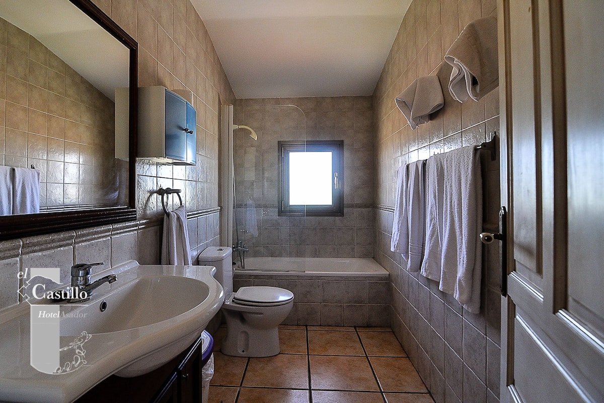 double or twin room | bathroom | free toiletries, hair dryer, towels