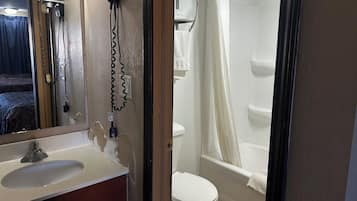 Free toiletries, hair dryer, towels