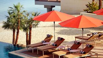 Private beach, white sand