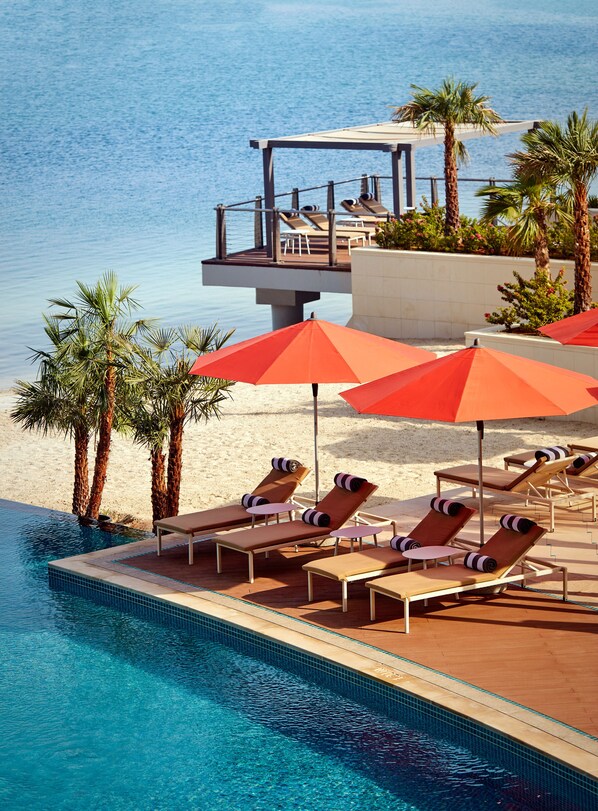 Private beach, white sand