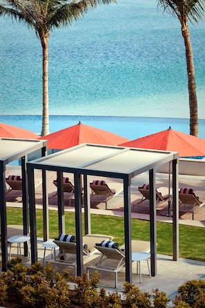 Privatstrand, weißer Sandstrand