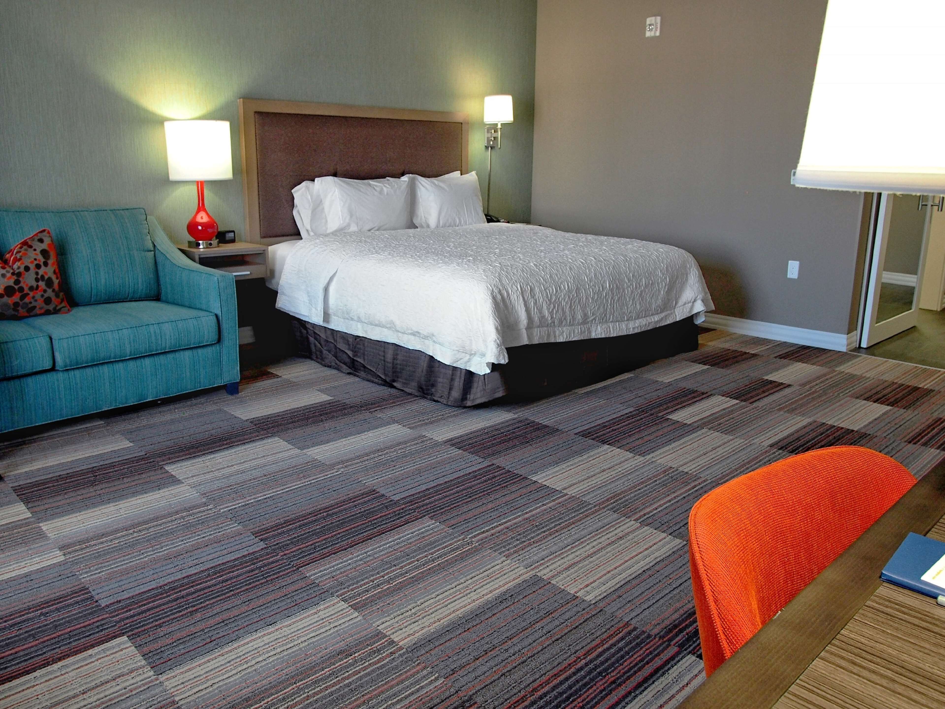 room, 1 king bed with sofa bed, accessible, non smoking (w/ bathtub) | desk, laptop workspace, blackout curtains, iron/ironing board