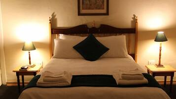 In-room safe, bed sheets