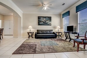 Superior Condo, 3 Bedrooms | Living area | Flat-screen TV - Villa Laverne 3 Bed Room Suite Furnished Condos (Houston)