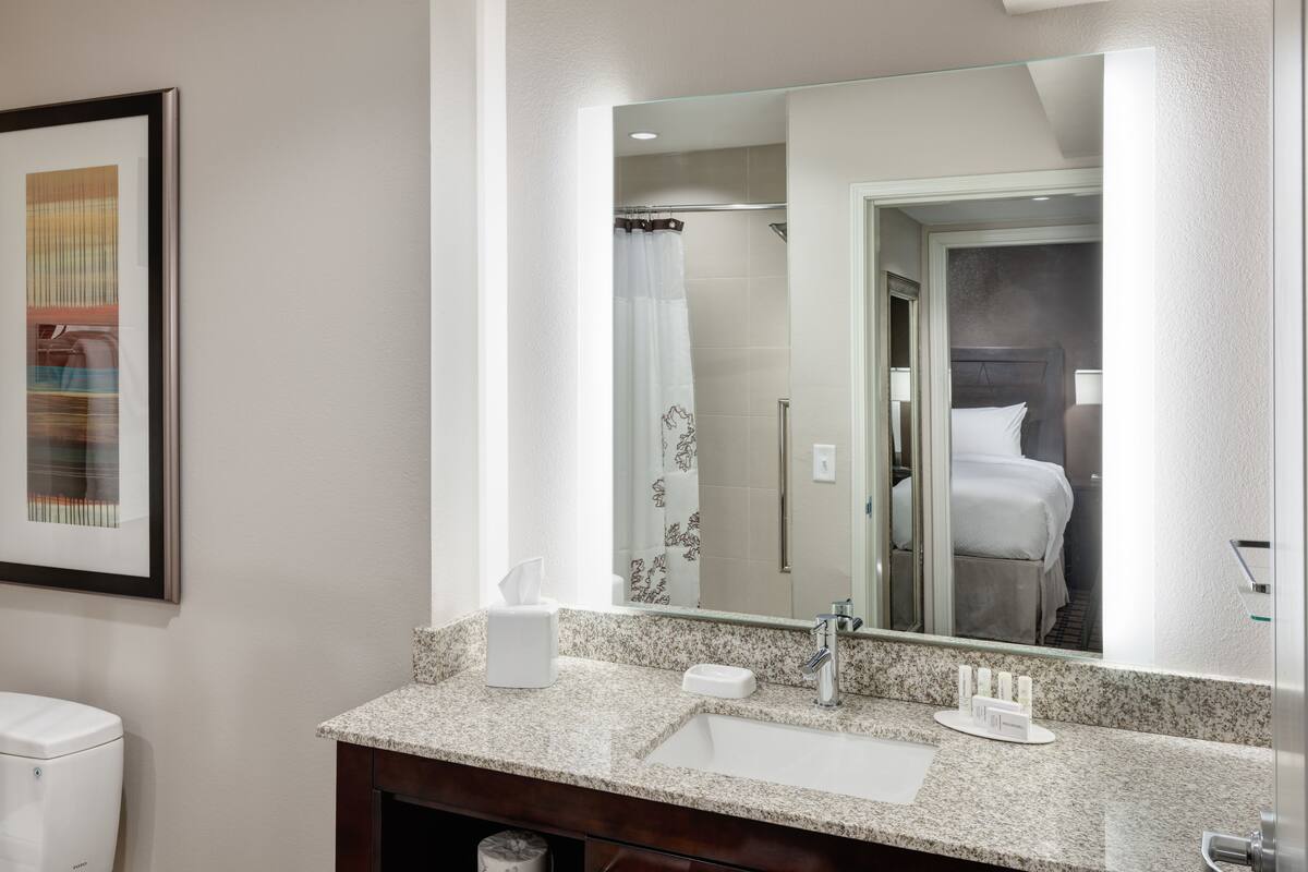 free toiletries, hair dryer, towels