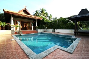 Villa, 1 Schlafzimmer, eigener Pool | Terrasse/Patio