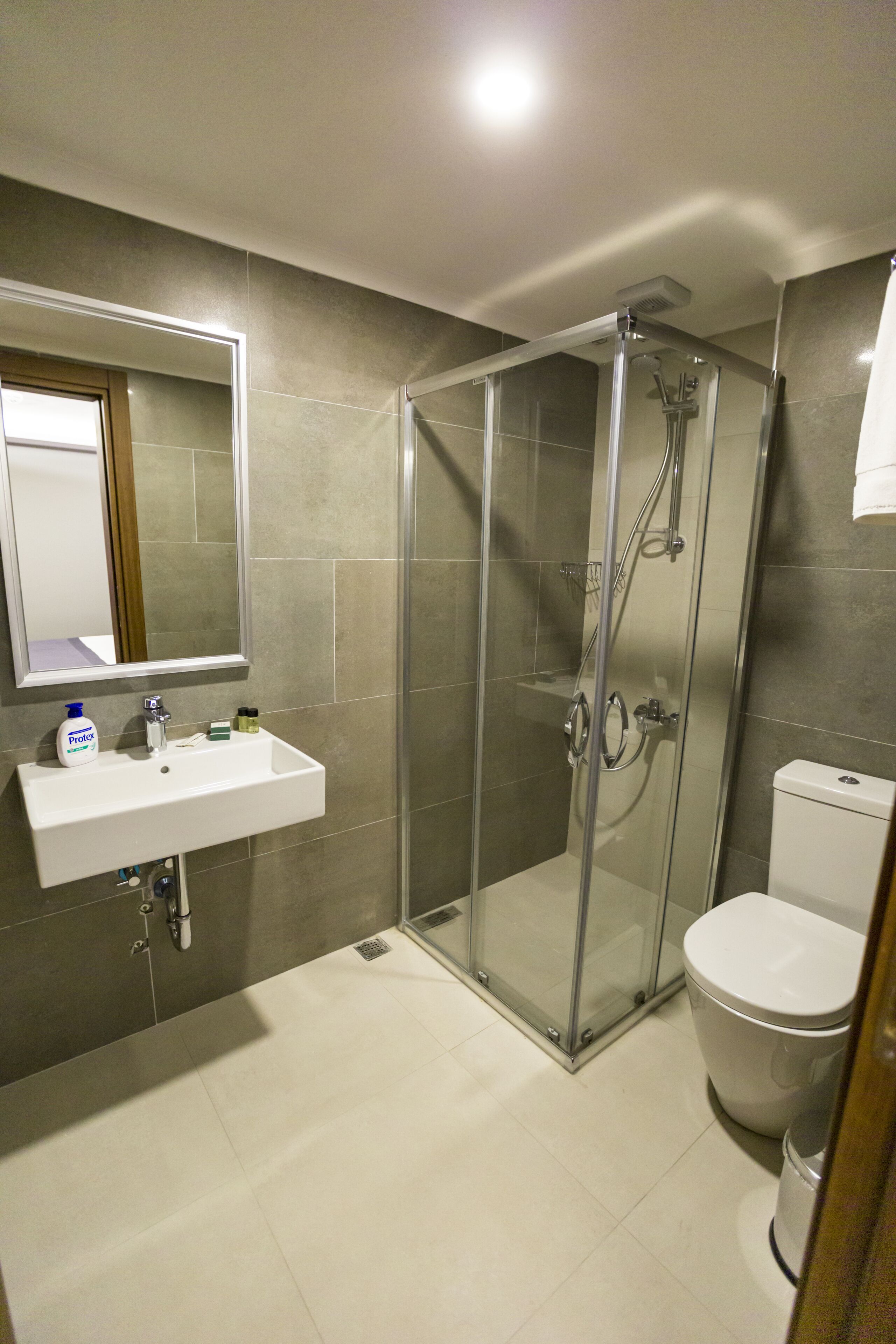 shower, free toiletries, hair dryer, bathrobes