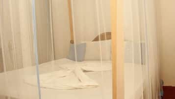 Desk, rollaway beds, free WiFi, bed sheets