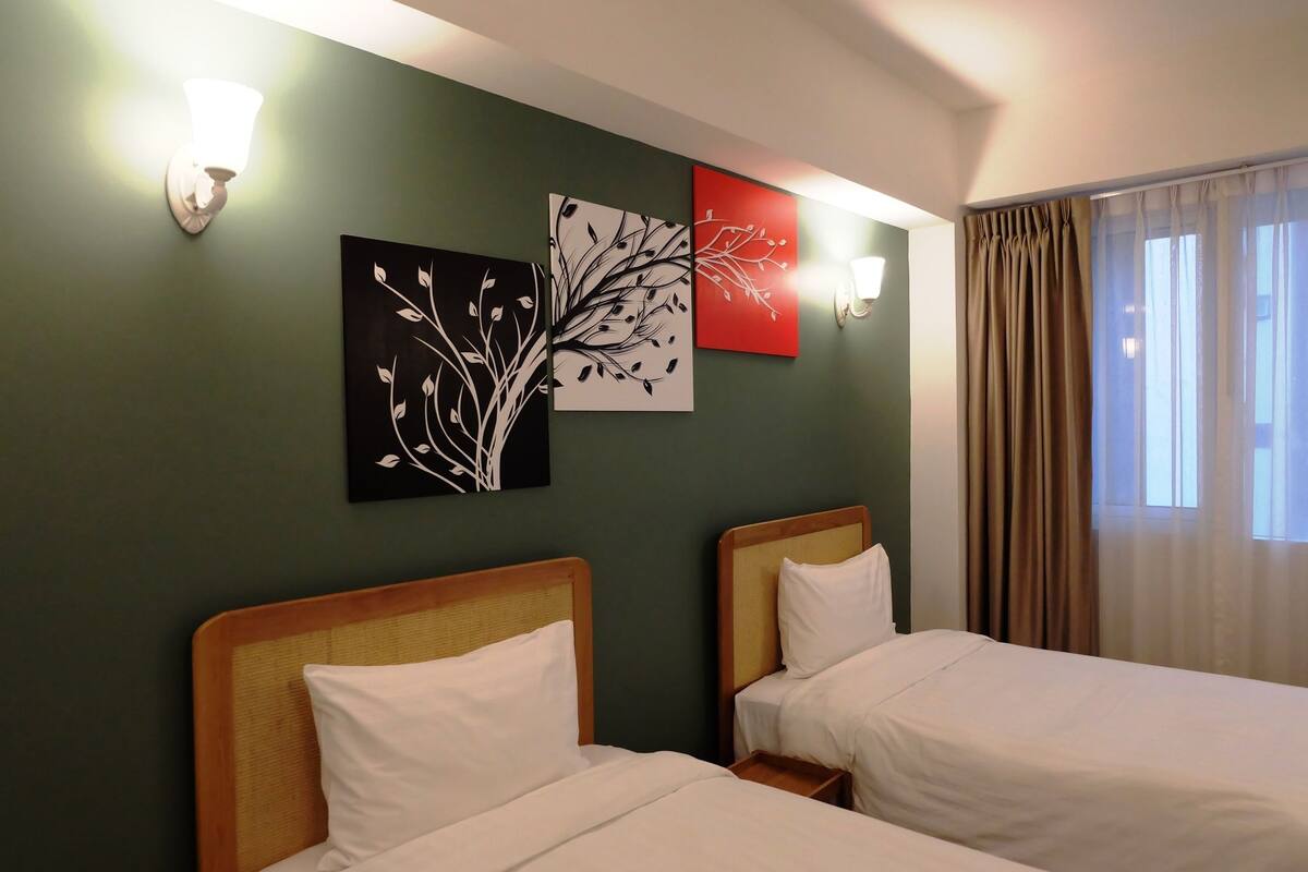 Deluxe Twin Room | 遮光布/窗簾、隔音、折疊床/加床、免費無線上網