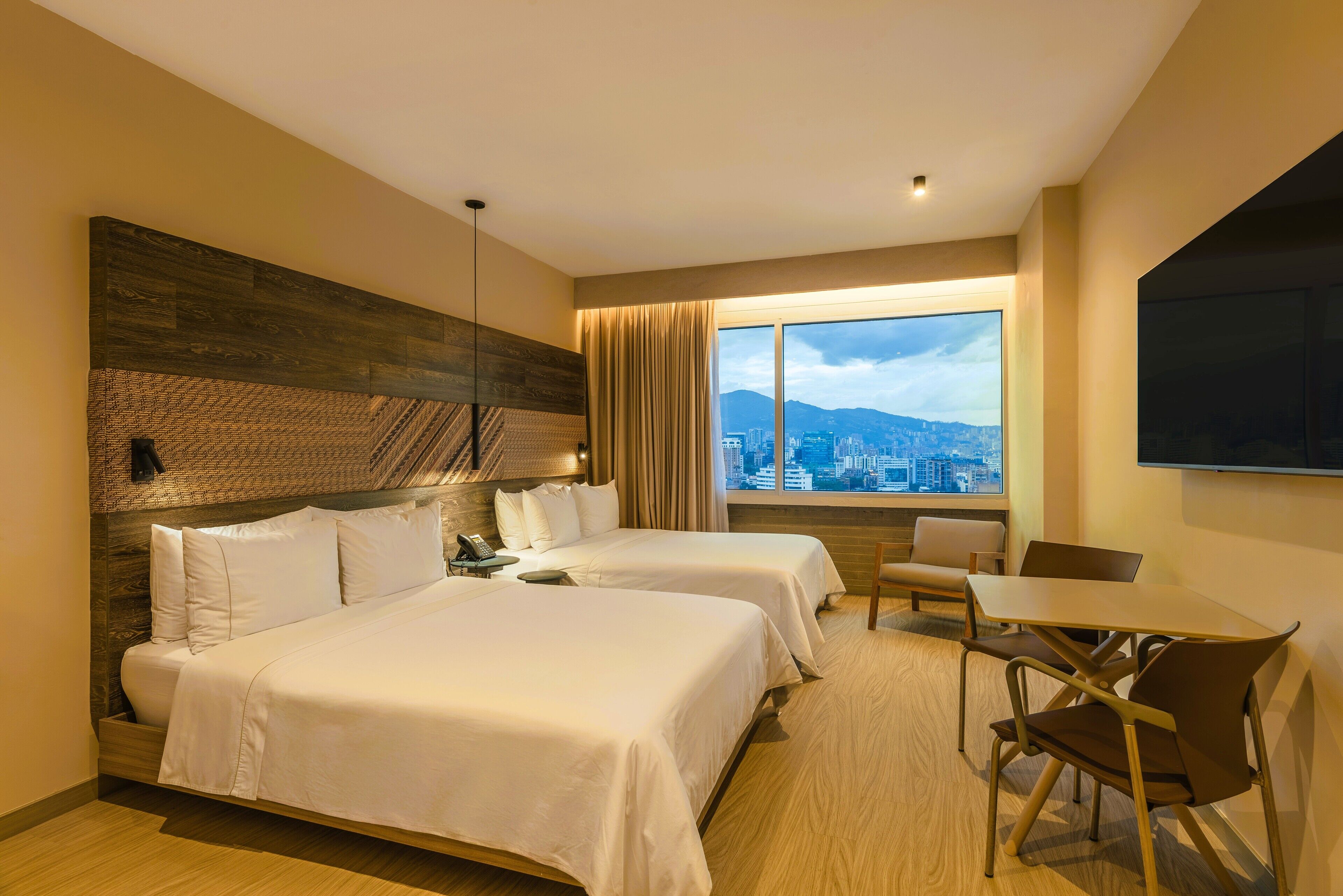 Room, 2 Double Beds | Premium bedding, in-room safe, individually decorated, soundproofing