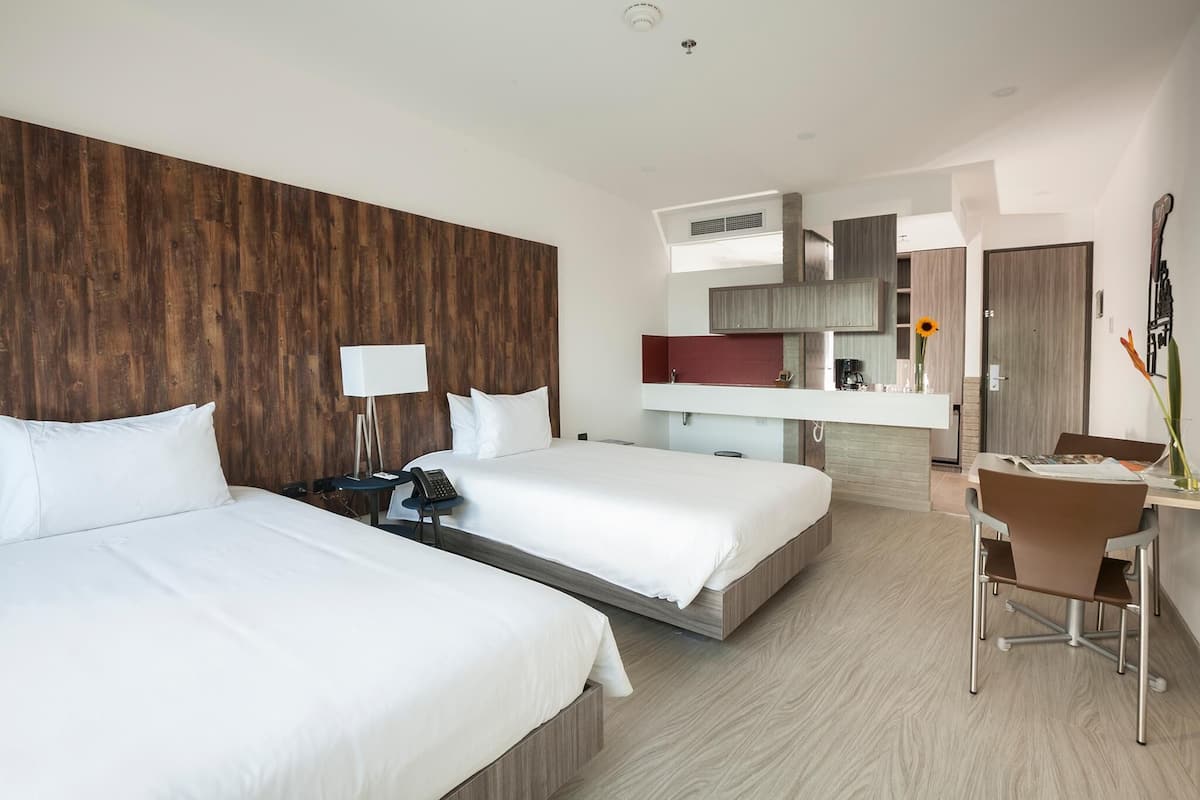 Premium bedding, in-room safe, individually decorated, soundproofing