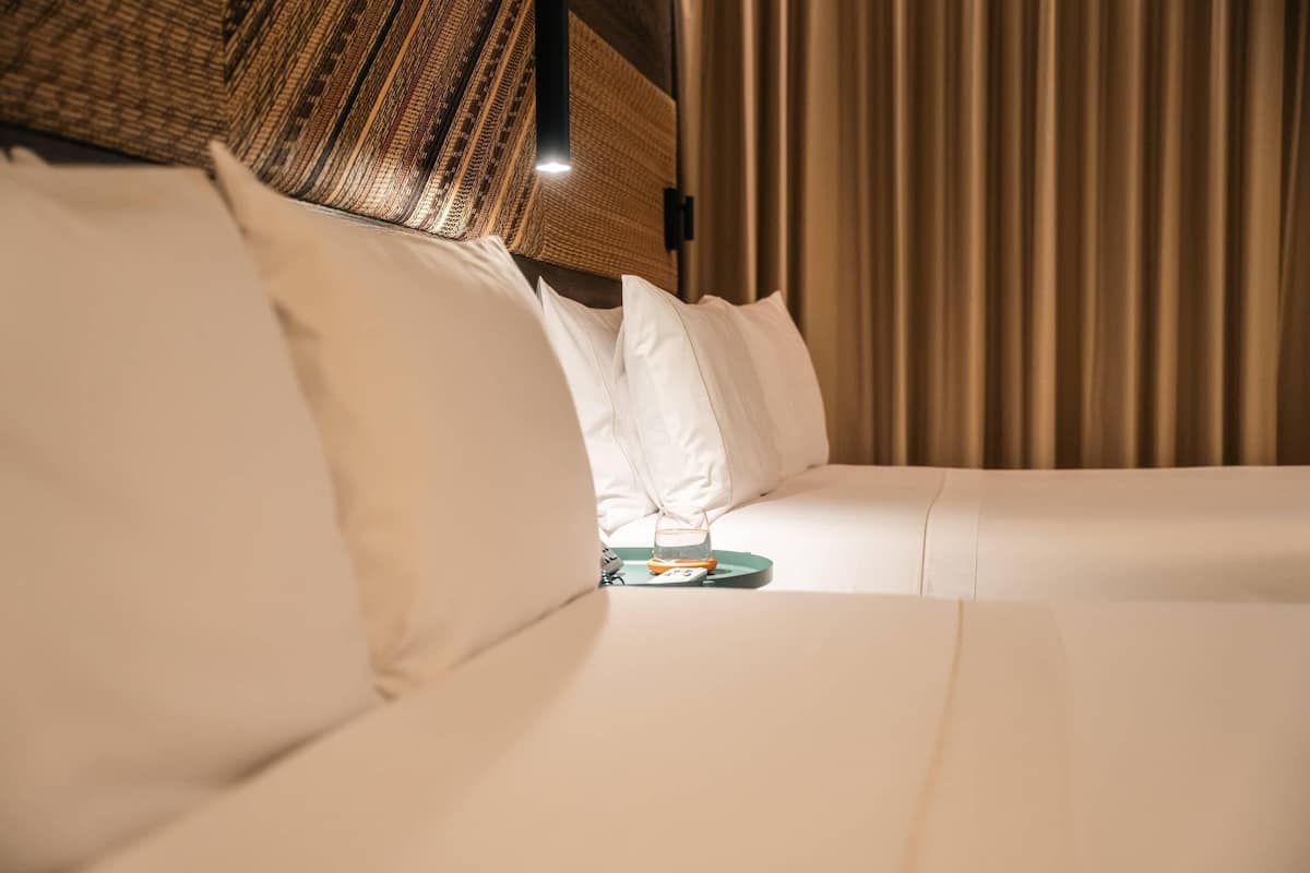 Room, 2 Double Beds | Premium bedding, in-room safe, individually decorated, soundproofing