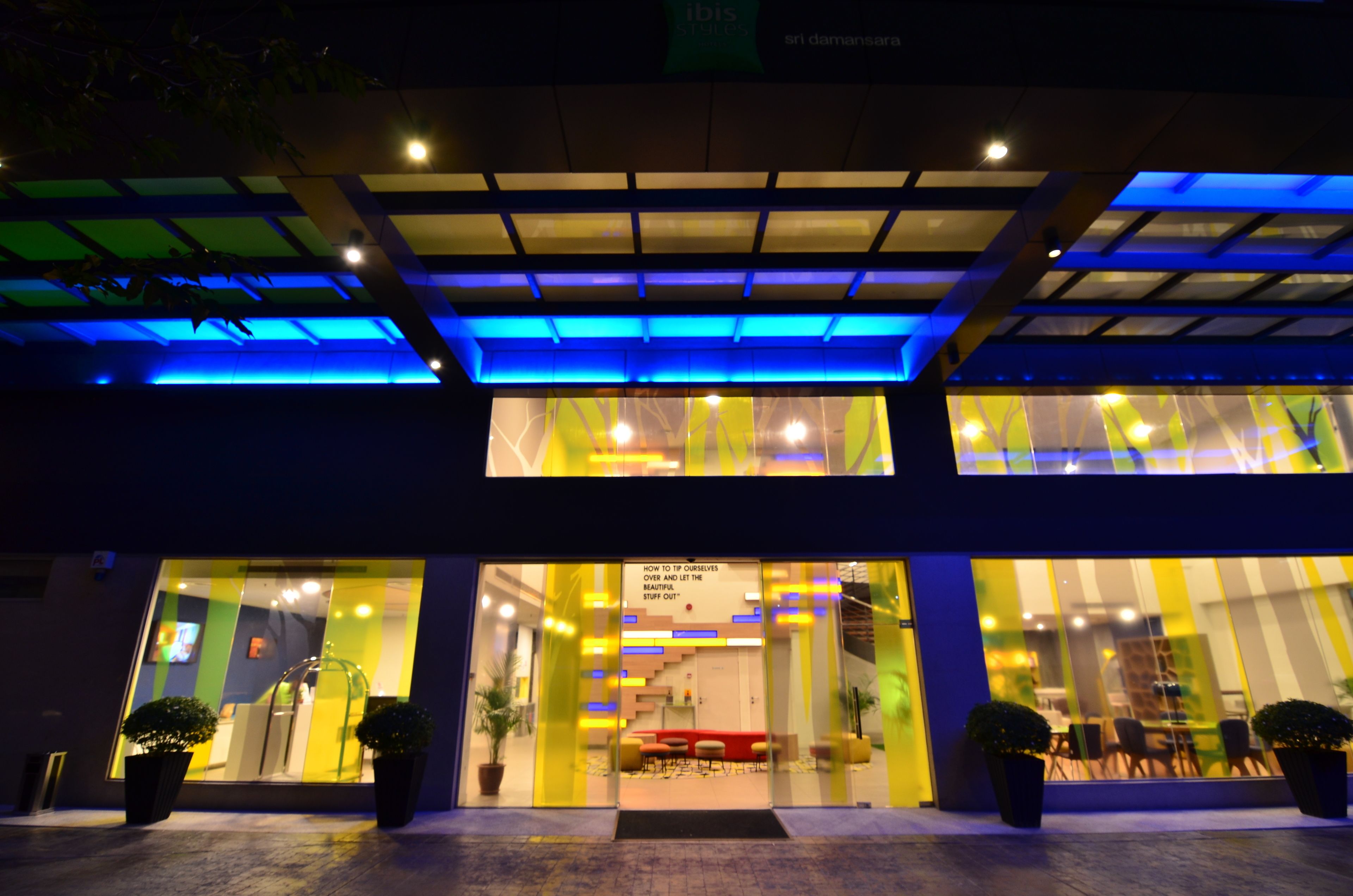 Front of property – evening/night