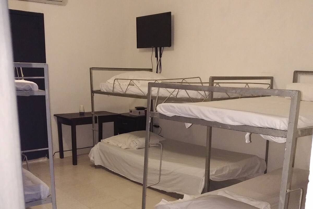 Premium bedding, blackout drapes, soundproofing