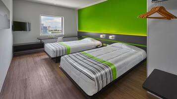 Room, 2 Twin Beds | Desk, blackout drapes, iron/ironing board, free WiFi