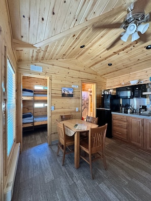 Family Cabin, 1 Bedroom, Refrigerator & Microwave | Living area - Sierra Meadows (Ahwahnee)