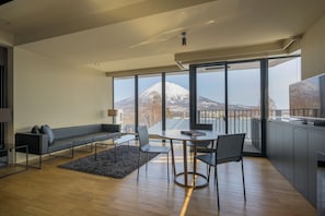 302 - 1 bedroom | Living area | Flat-screen TV, DVD player - MUSE Niseko (Kutchan)