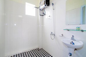 Free toiletries, hair dryer, slippers, towels