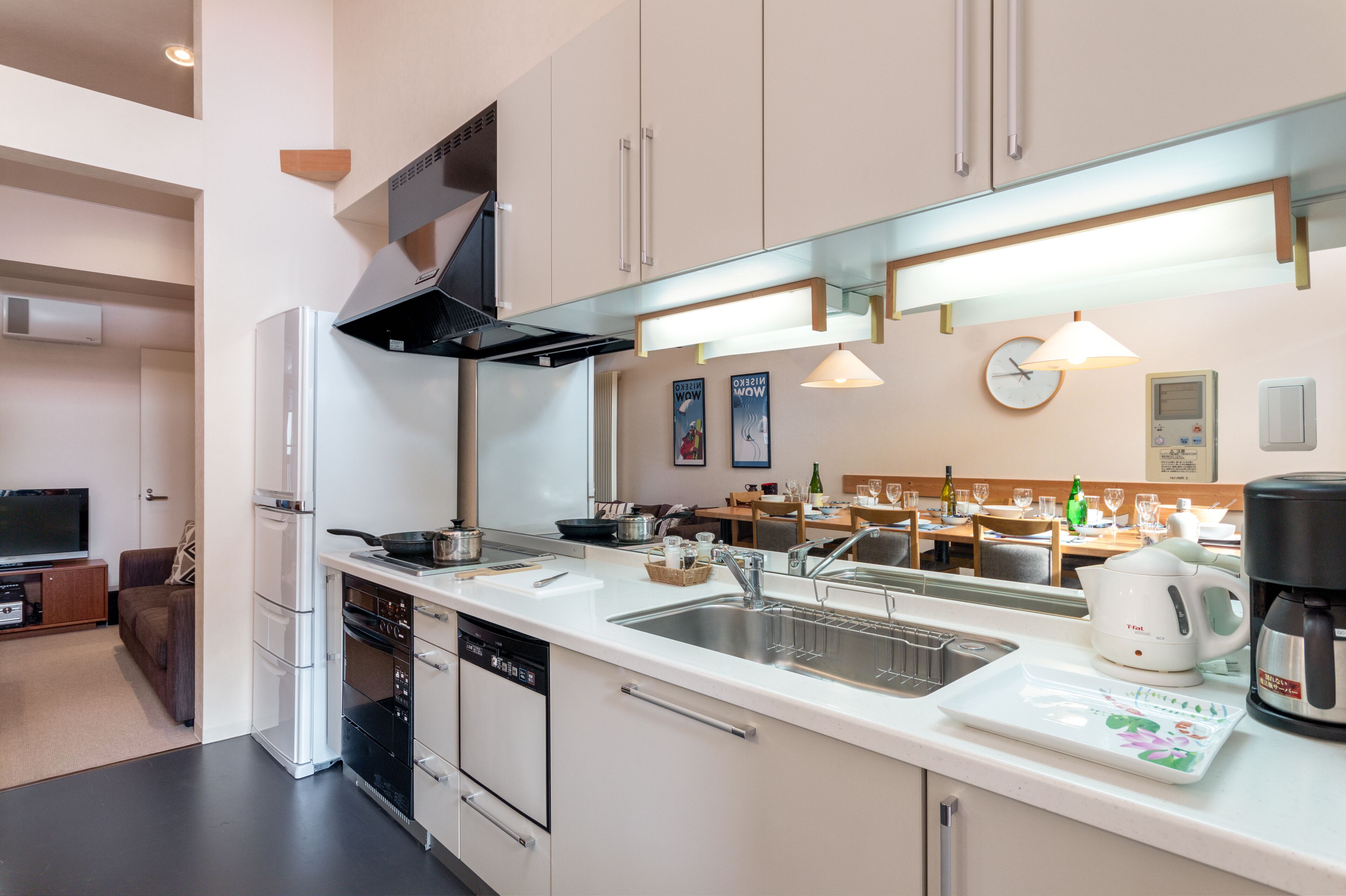 シャレー 4 ベッドルーム | 専用キッチン | 大型冷蔵庫、電子レンジ、オーブン、コンロ