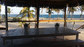 Panoramic Chalet, 3 Bedrooms, Ocean View, Beachfront | Terrace/patio - Pura Vida Lodge (Morrumbene)