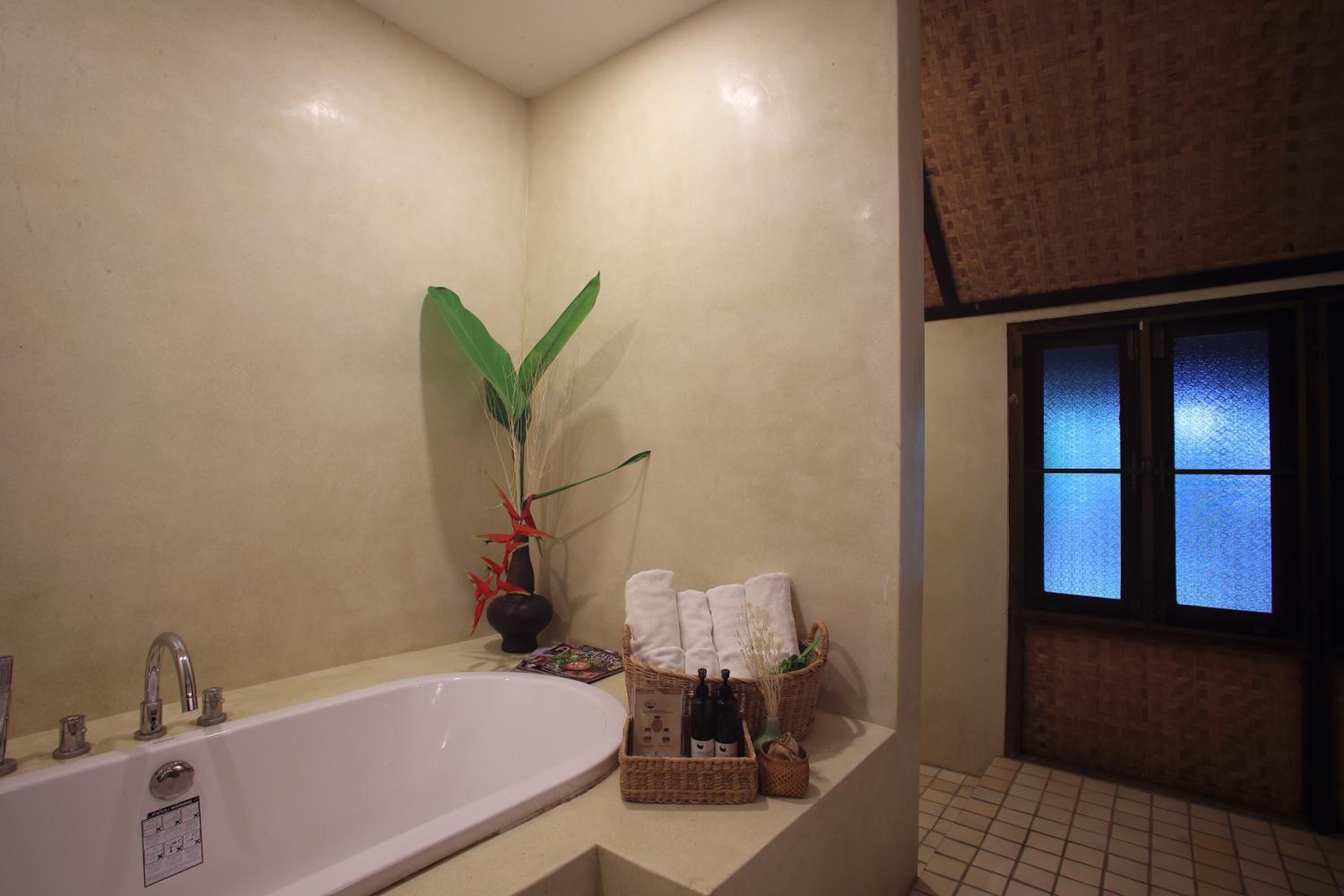 free toiletries, hair dryer, slippers, towels