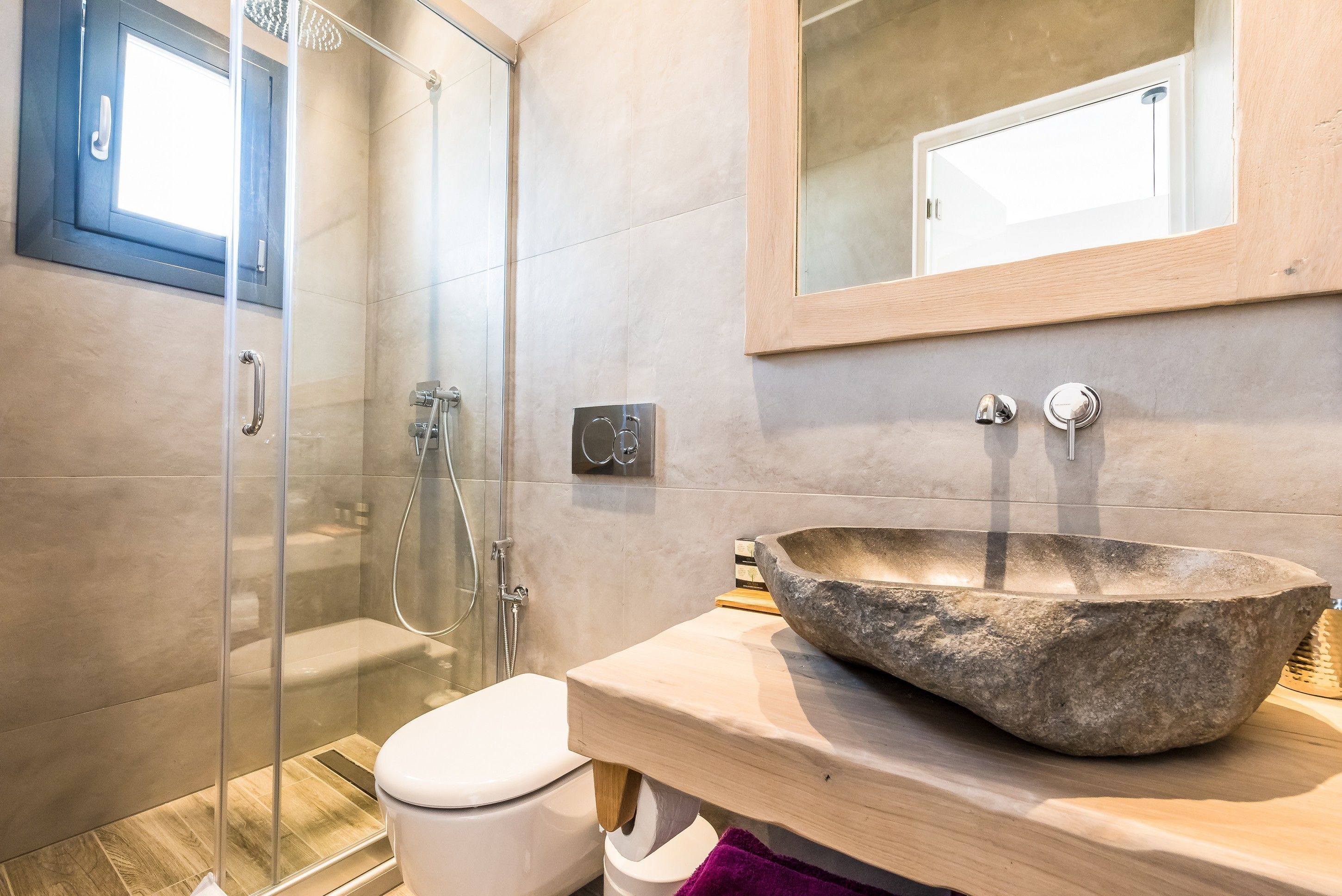 luxury villa, multiple beds | bathroom | shower, rainfall showerhead, free toiletries, hair dryer