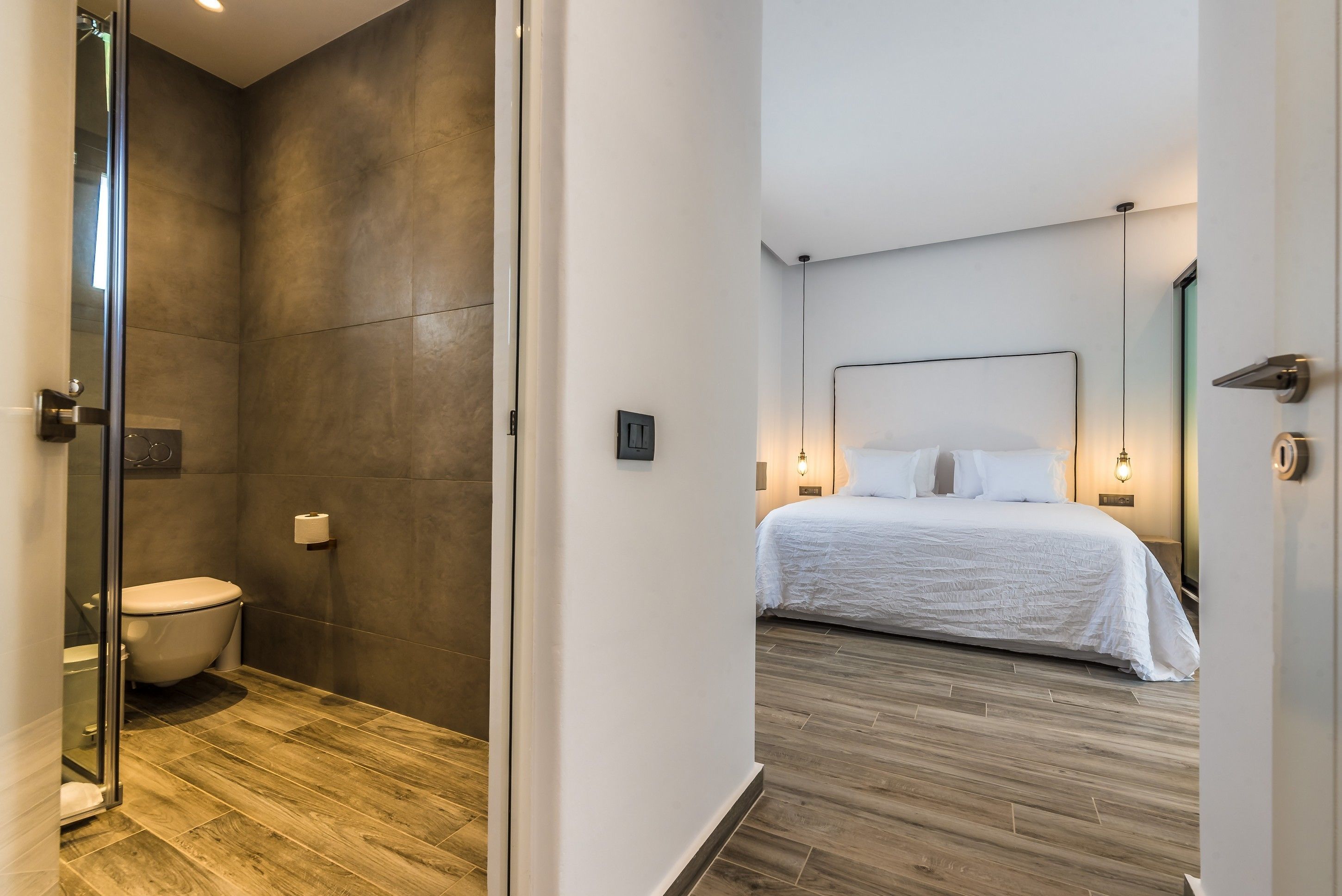 luxury villa, multiple beds | bathroom | shower, rainfall showerhead, free toiletries, hair dryer