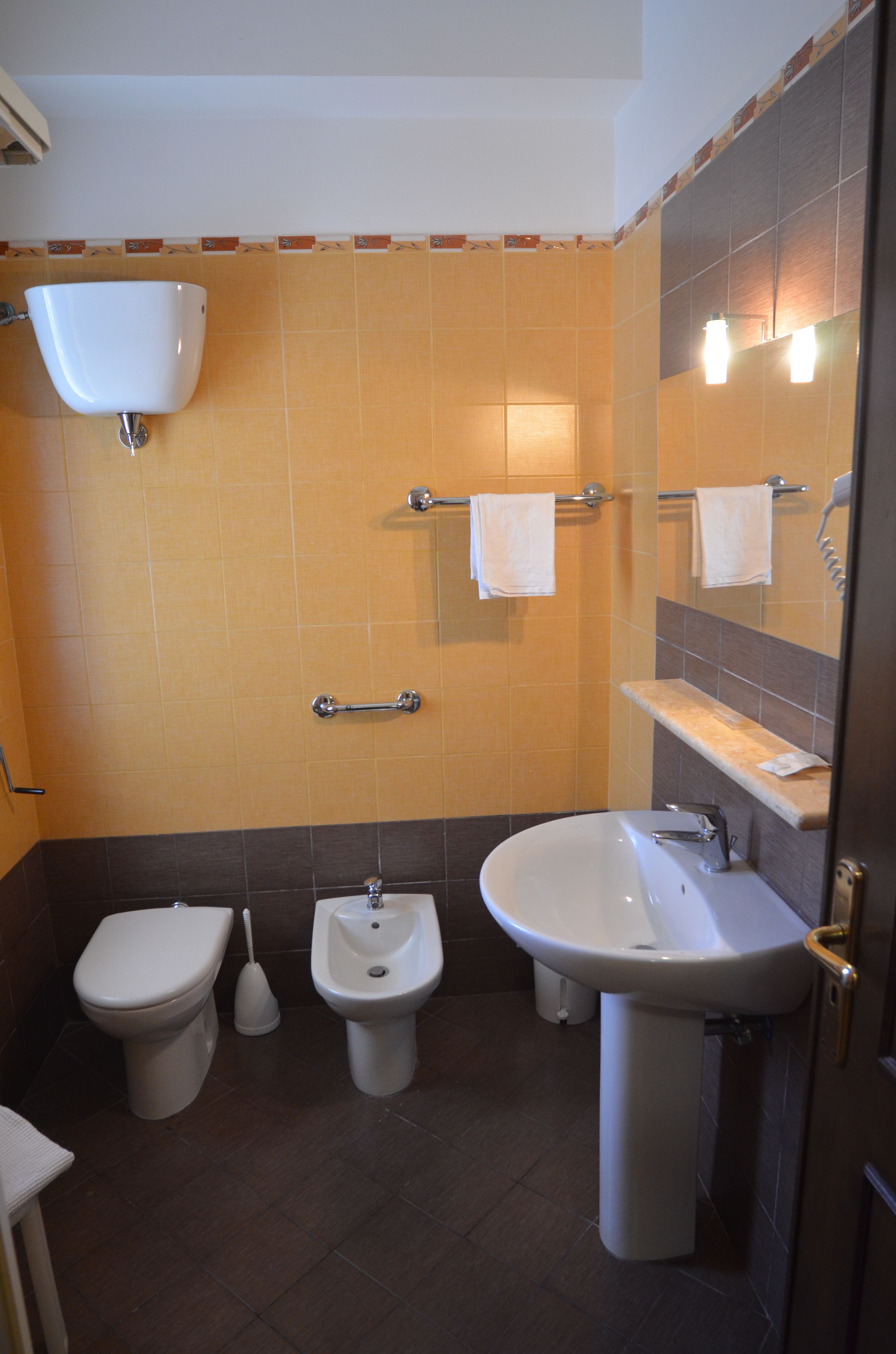 double or twin room | bathroom | shower, free toiletries, hair dryer, bidet