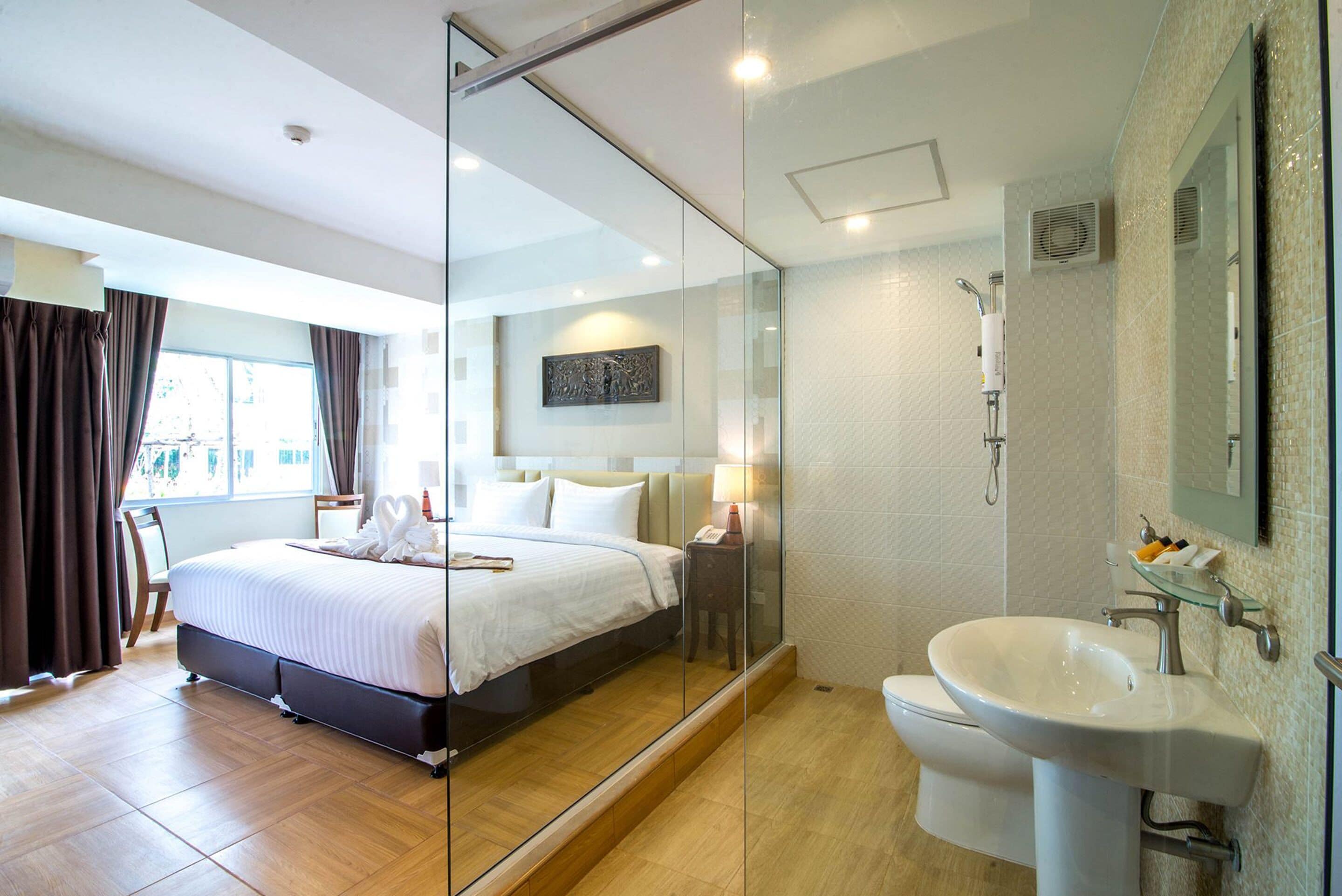 premium room, pool access | bathroom | free toiletries, hair dryer, bathrobes, slippers