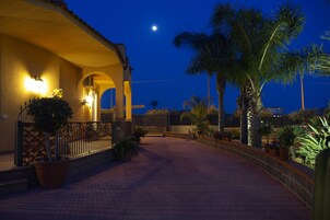 Front of property – evening/night