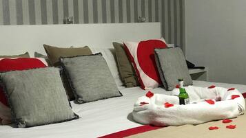 Hypo-allergenic bedding, individually decorated, individually furnished