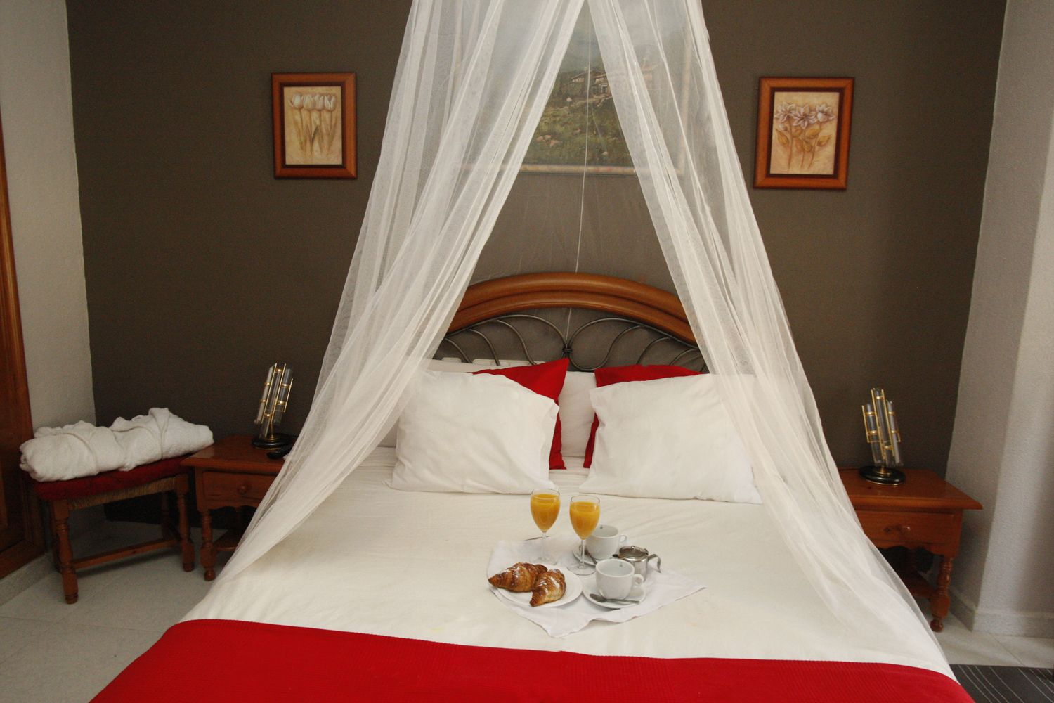 Hypo-allergenic bedding, individually decorated, individually furnished