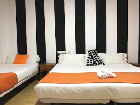 Hypo-allergenic bedding, individually decorated, individually furnished