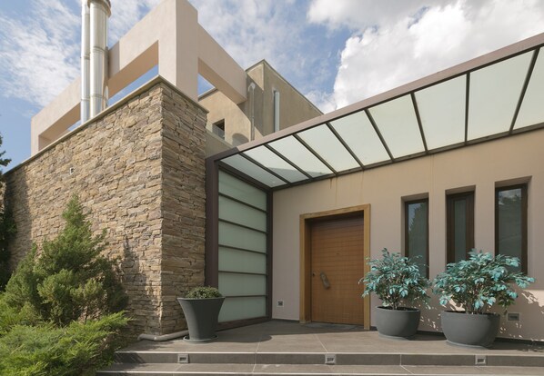 Fassade der Unterkunft