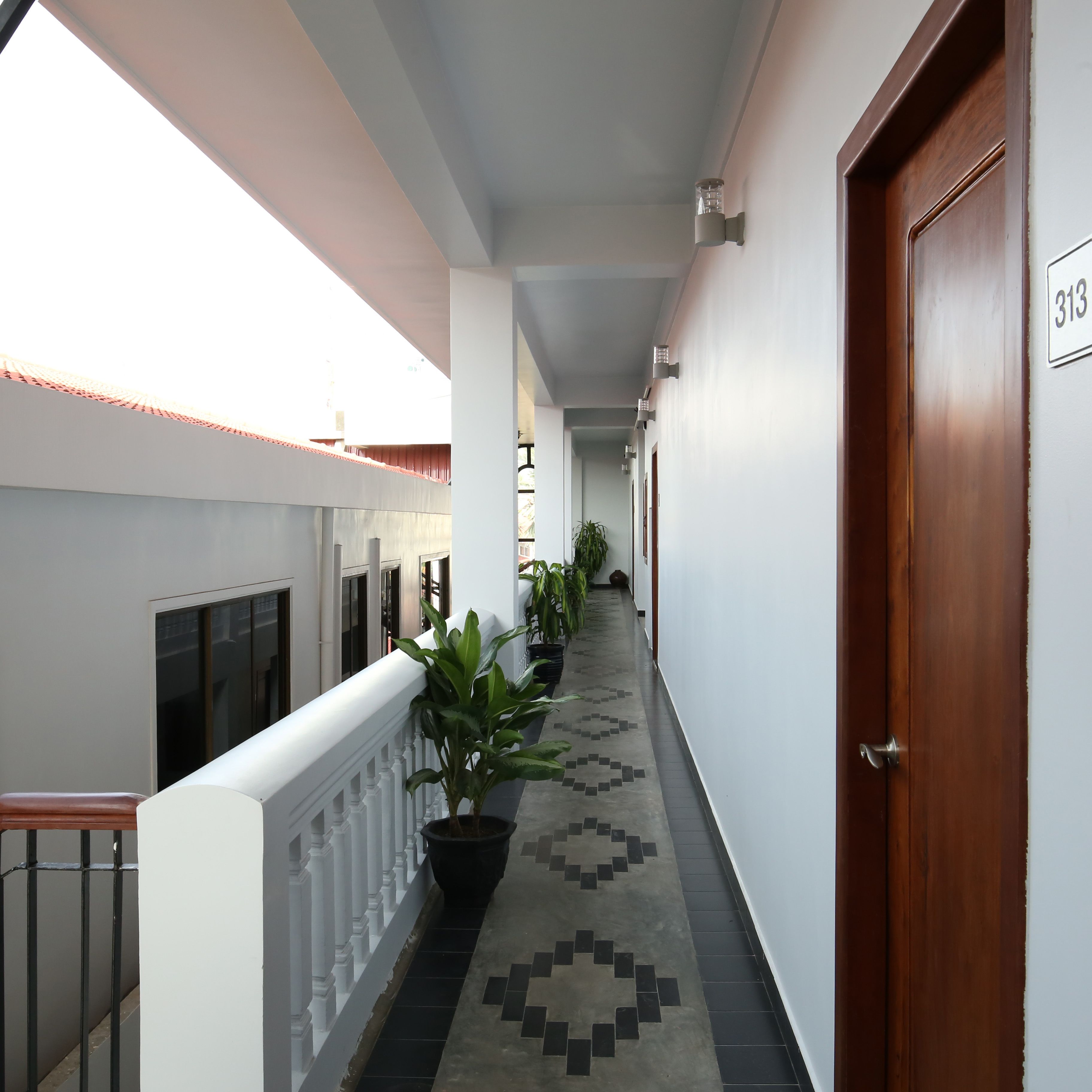 outdoor banquet area