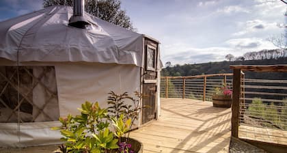 Ceridwen Glamping, Double decker Bus and Yurts
