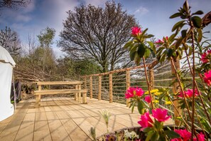 Tent (16ft Yurt) | Premium bedding, iron/ironing board, free WiFi - Ceridwen Glamping, Double decker Bus and Yurts (Llandysul)