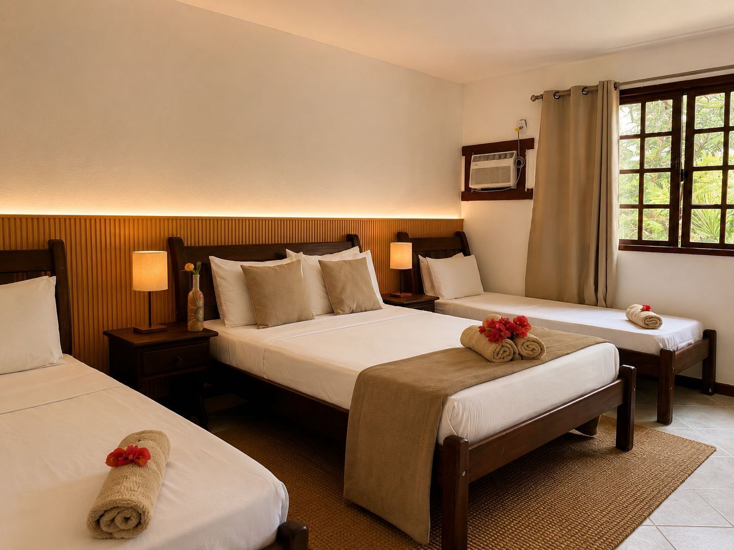 Standard Quadruple Room | Hypo-allergenic bedding, minibar, blackout drapes, soundproofing
