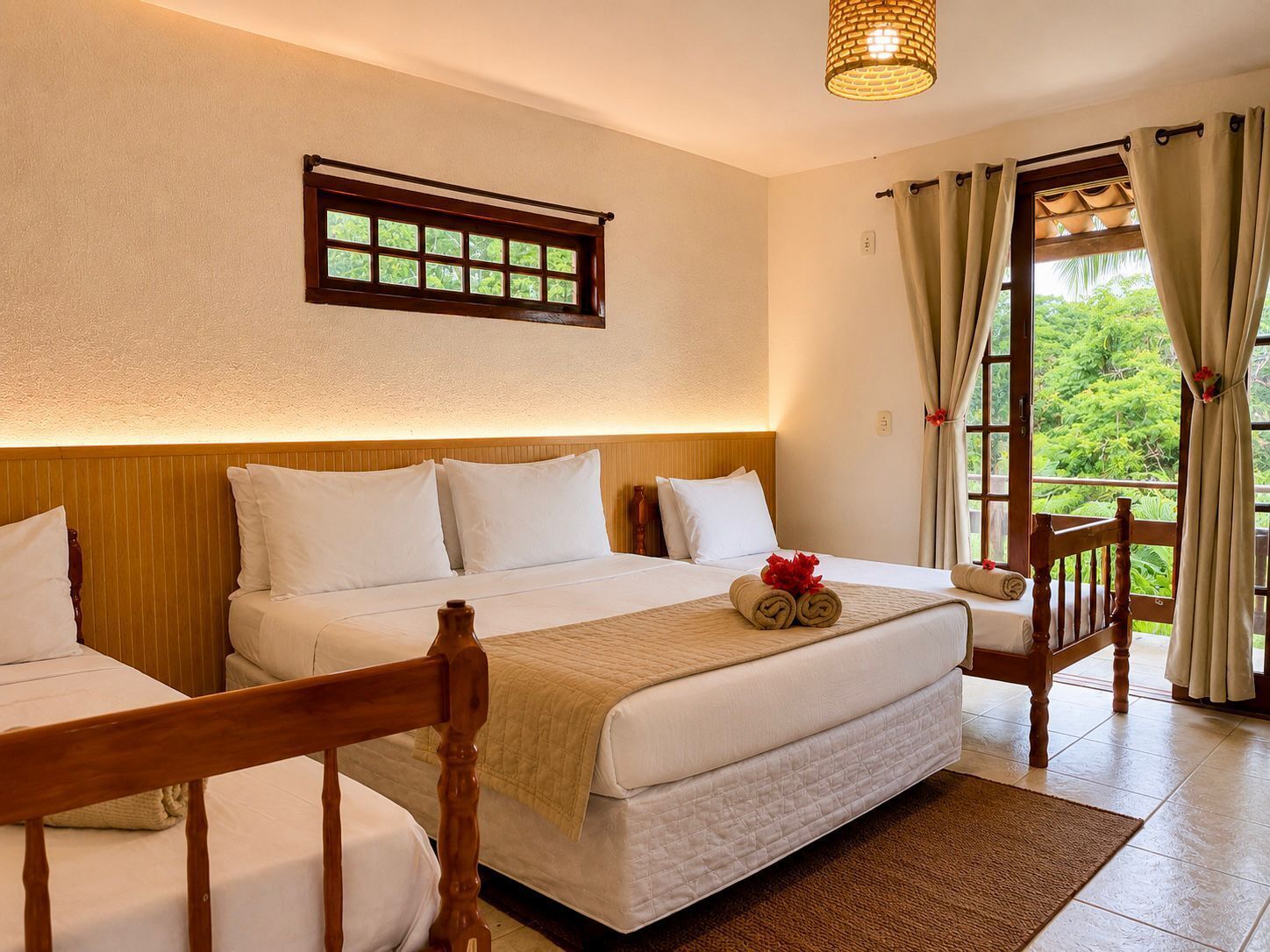 Superior Quadruple Room | Hypo-allergenic bedding, minibar, blackout drapes, soundproofing
