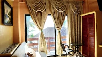 Chambre Double, cuisine, vue océan