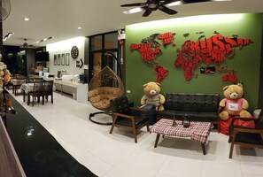 Sitteområde i lobbyen