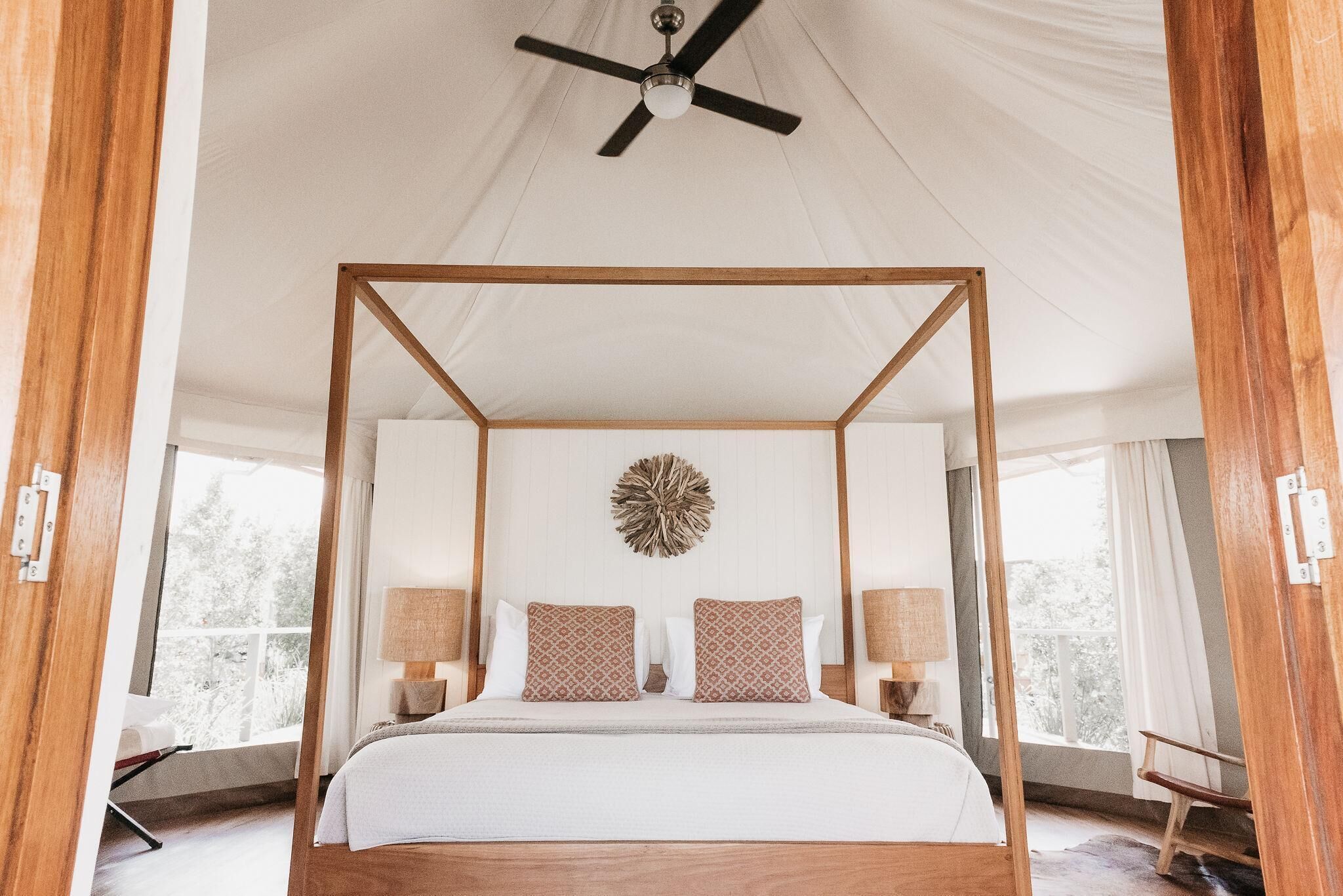 Telt – deluxe, 1 kingsize-seng | Sengetøy av topp kvalitet, wi-fi (inkludert) og sengetøy