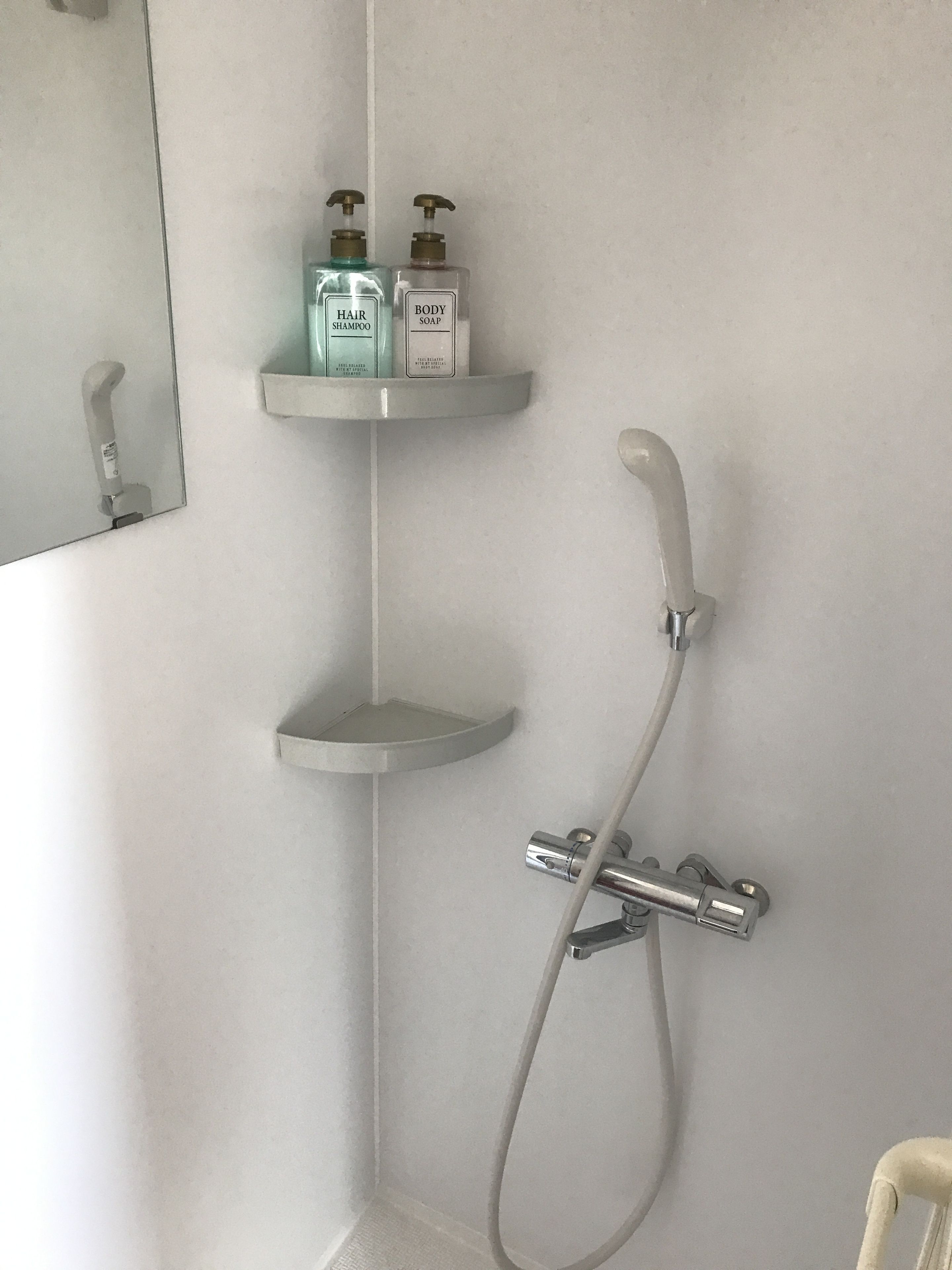 Superior Quadruple Room, Non Smoking | Bathroom | Shower, hair dryer, slippers, towels