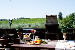 Outdoor dining - Villa Fillinelle (Barberino Tavarnelle)