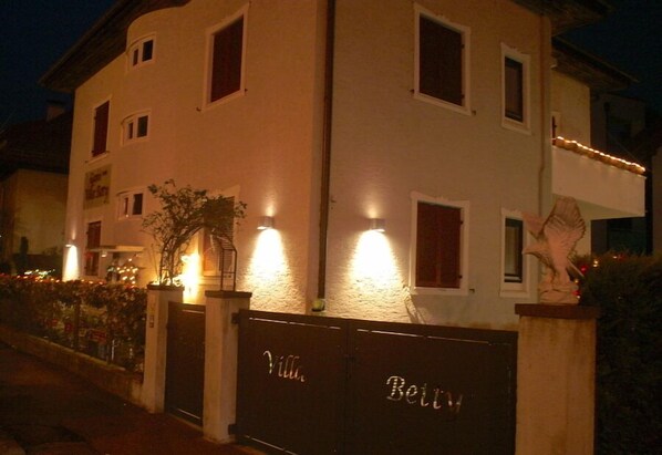 Front of property – evening/night