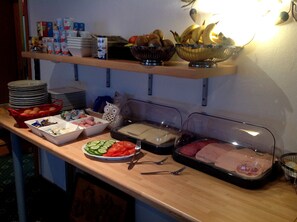 Petit déjeuner buffet compris tous les jours