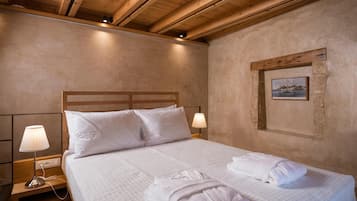 デラックス ハウス 2 ベッドルーム (Akali) | 2 室のベッドルーム、イタリアのフレッテ製シーツ、セーフティボックス (室内)、客室ごとに異なる装飾